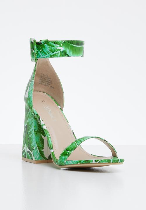 Miss Black - Zera heel - green