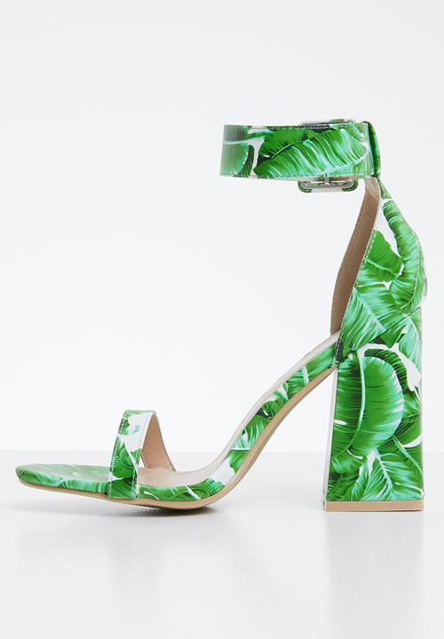 Miss Black - Zera heel - green