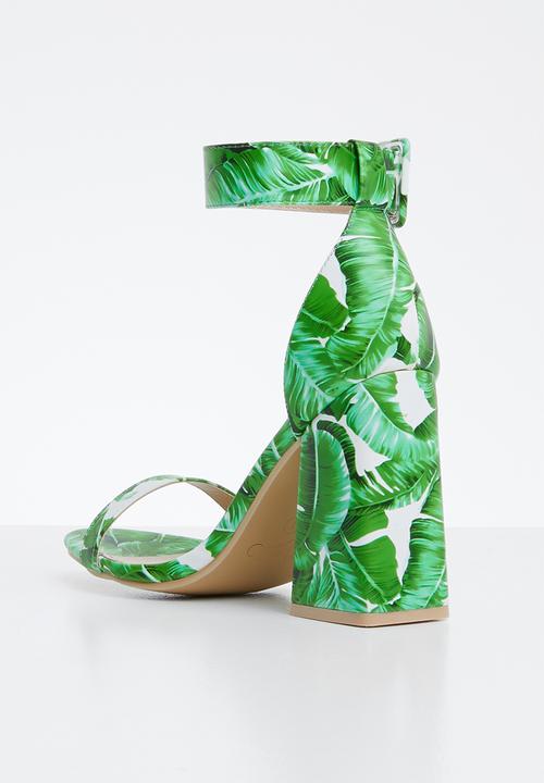 Miss Black - Zera heel - green