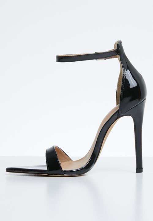 Public Desire - Ace sharp point toe barely there heel - black 