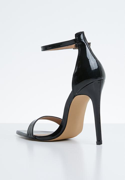Public Desire - Ace sharp point toe barely there heel - black 