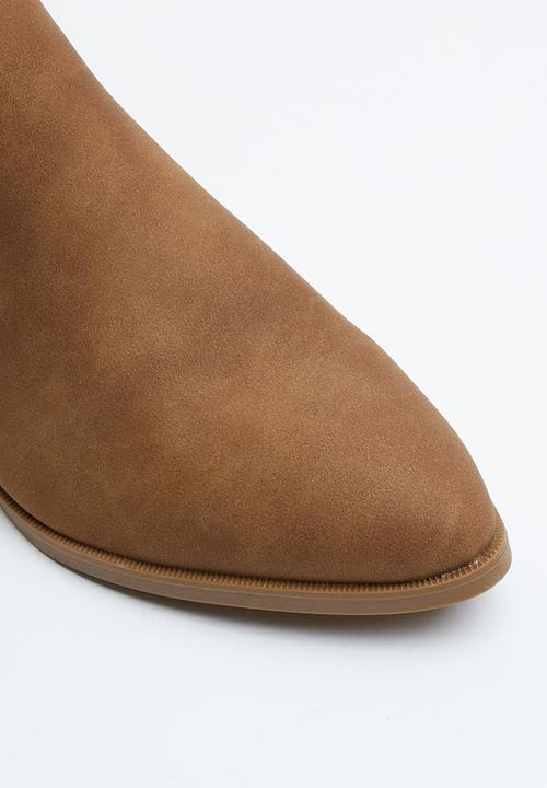 Jada - Slip-on  low heel ankle boots - brown