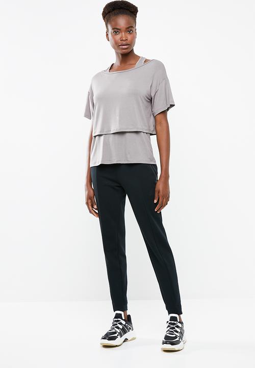 Superbalist - Boxy tee with vest - grey