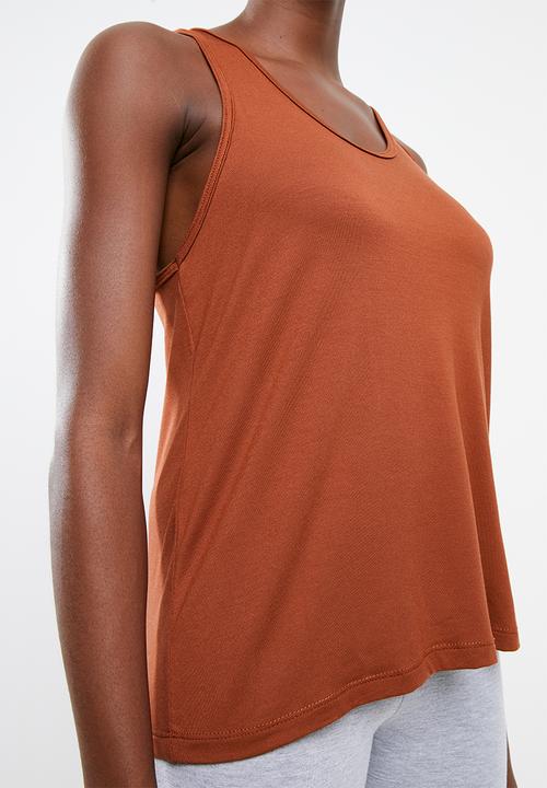 Superbalist - Boxy T with vest - rust