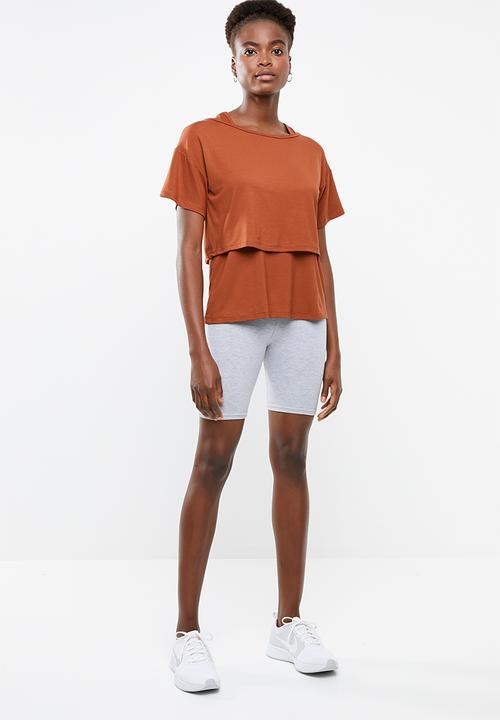 Superbalist - Boxy T with vest - rust