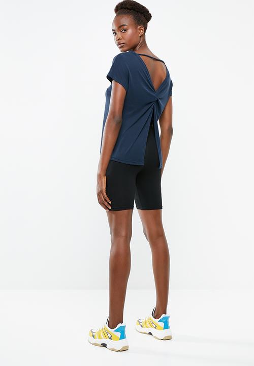 Superbalist - Knot back T-shirt - navy