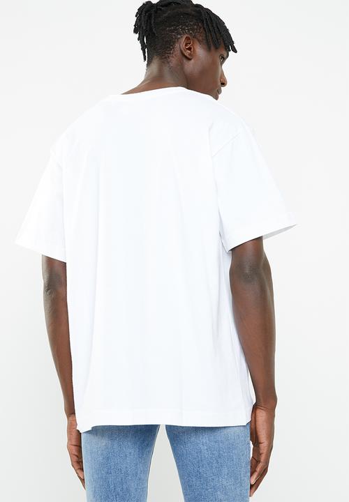 Cheap Monday - Uni speech logo short sleeve tee - white