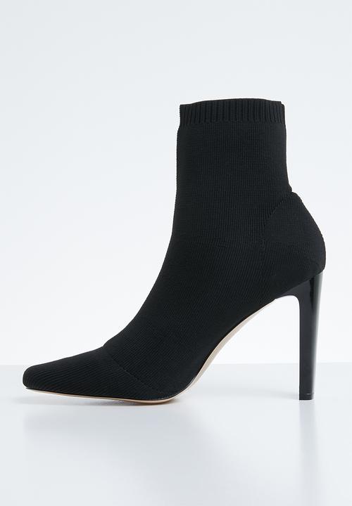 Public Desire - Pioneer stretch square toe ankle boot - black