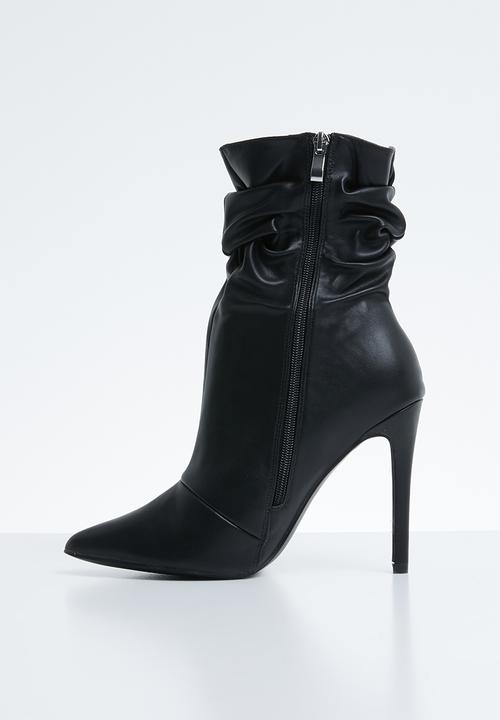 Public Desire - Adorn slouched heeled ankle boot - black 