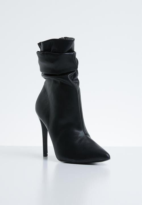 Public Desire - Adorn slouched heeled ankle boot - black 