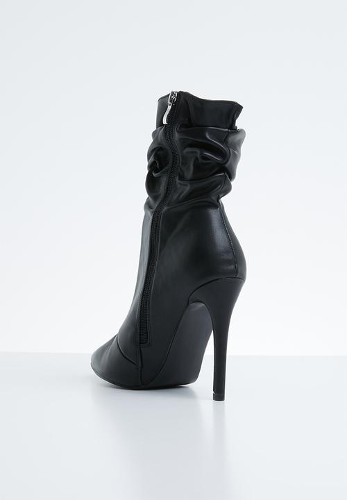 Public Desire - Adorn slouched heeled ankle boot - black 