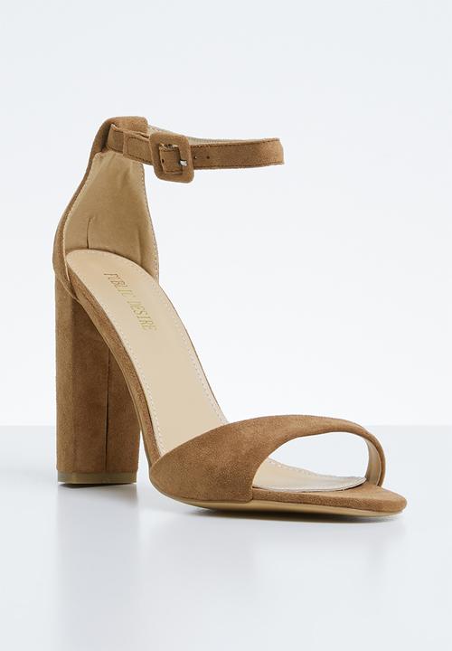 Public Desire - Rolo heel - brown