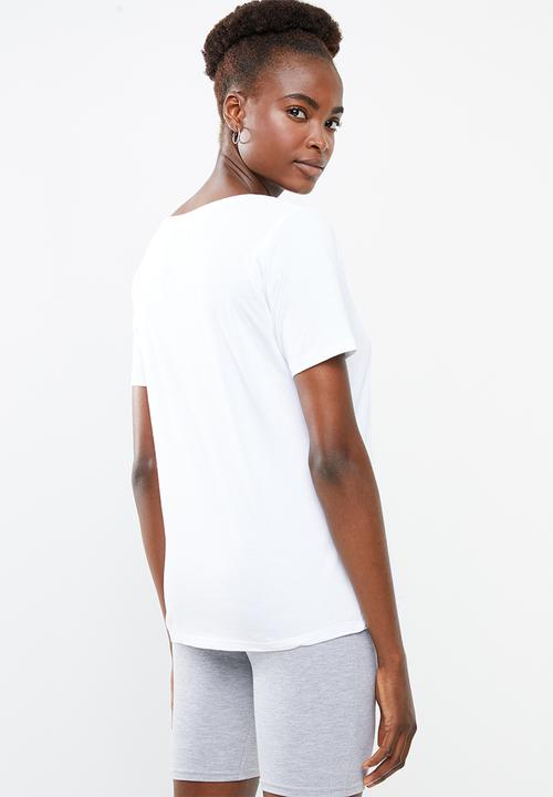 Superbalist - Boyfriend tee 2 pack  - pink / white