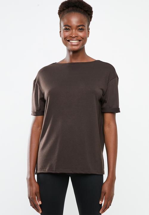 Superbalist - Cross back T-shirt - brown