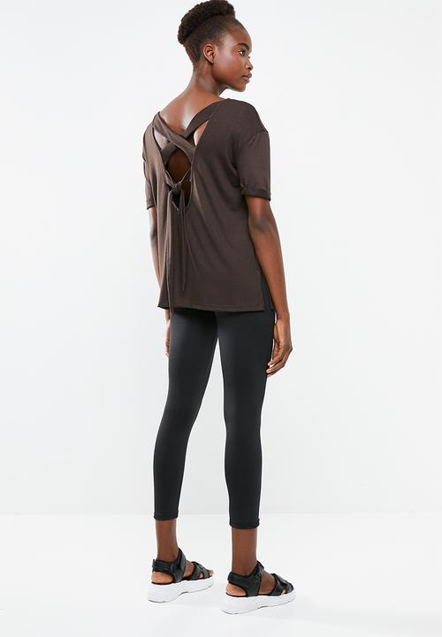Superbalist - Cross back T-shirt - brown