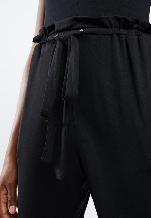 Superbalist - Paperbag joggers - black