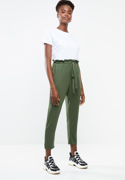 Superbalist - Paperbag joggers - khaki