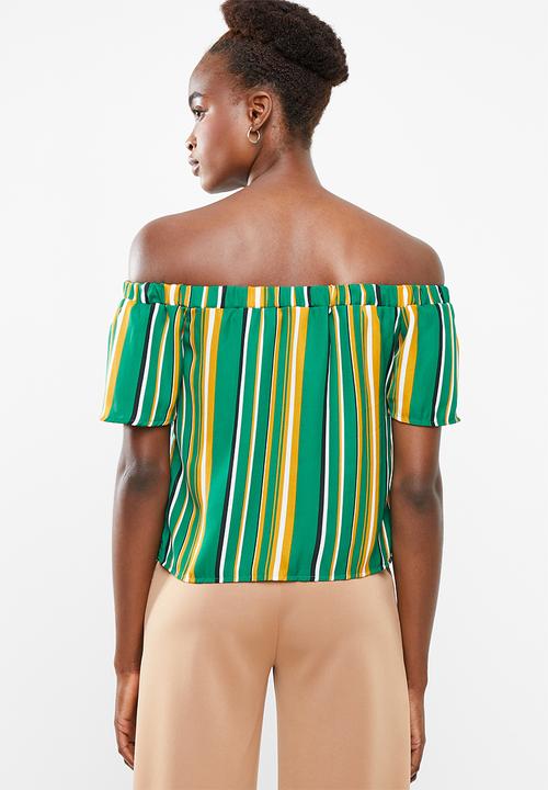 Superbalist - Off the shoulder wrap front top - multi 