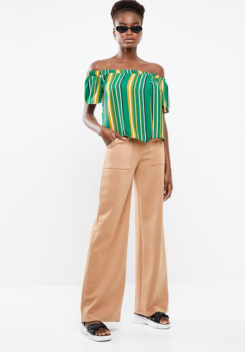 Superbalist - Off the shoulder wrap front top - multi 