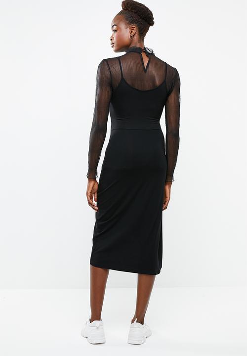 Superbalist - Sleeveless twist dress - black