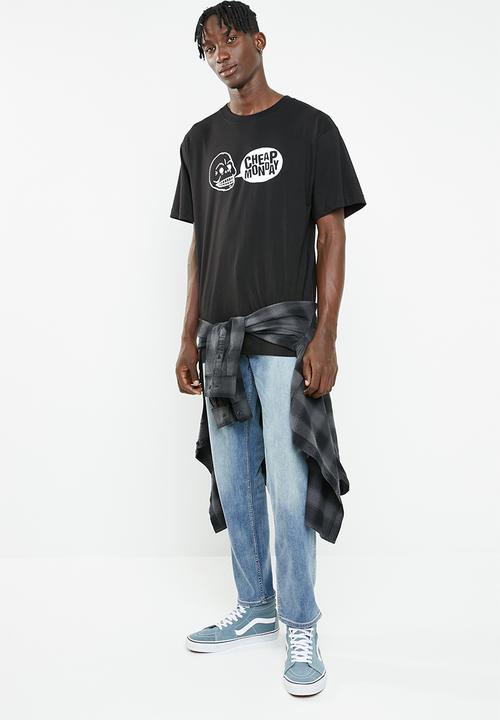 Cheap Monday - Uni speech logo tee - black