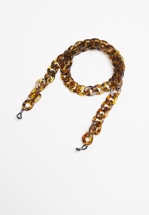 Superbalist - Chunky sunglasses chain - brown