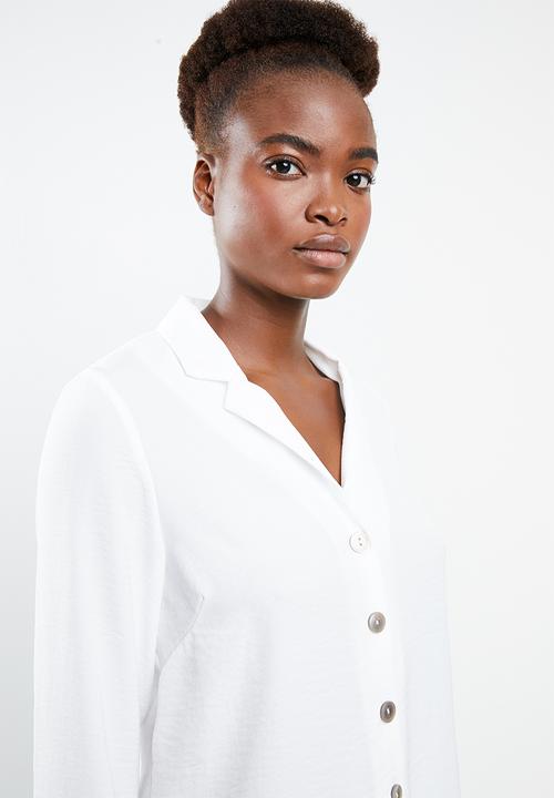 New Look - Peggy woven shirt - white