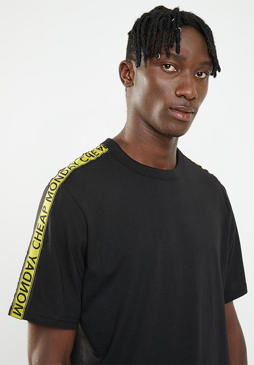 Cheap Monday - Boxer logo short sleeve tee - black