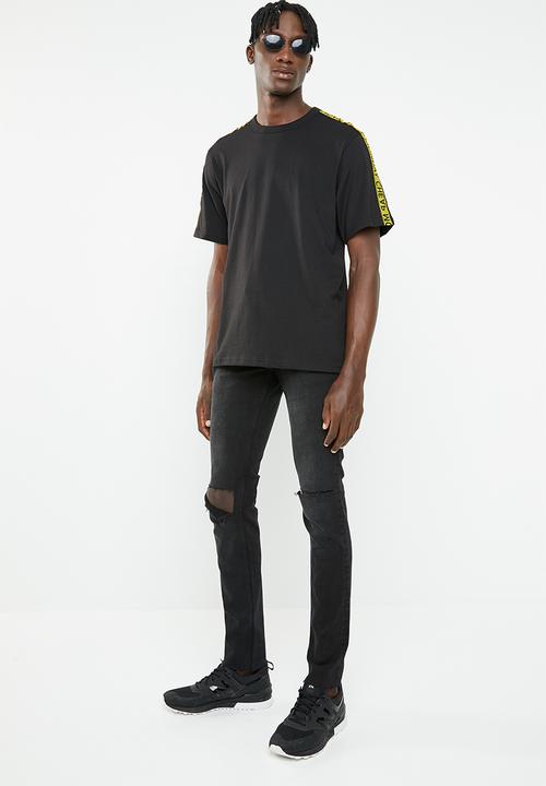Cheap Monday - Boxer logo short sleeve tee - black