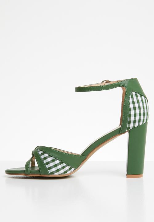 Plum - Check heel - green