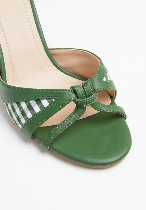 Plum - Check heel - green