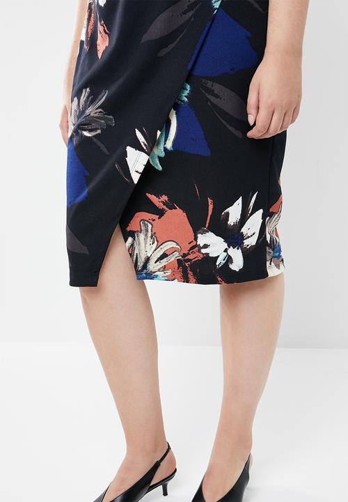 STYLE REPUBLIC PLUS - Smart wrap dress floral - multi