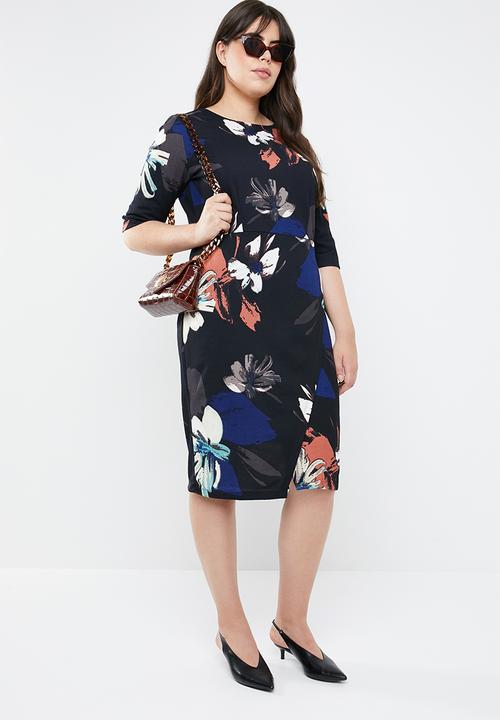 STYLE REPUBLIC PLUS - Smart wrap dress floral - multi