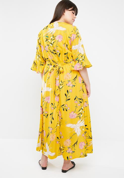 STYLE REPUBLIC PLUS - Ladder lace pebble dress - multi
