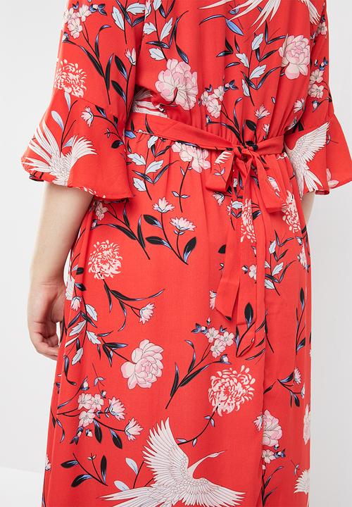 STYLE REPUBLIC PLUS - Ladder lace pebble maxi dress - multi