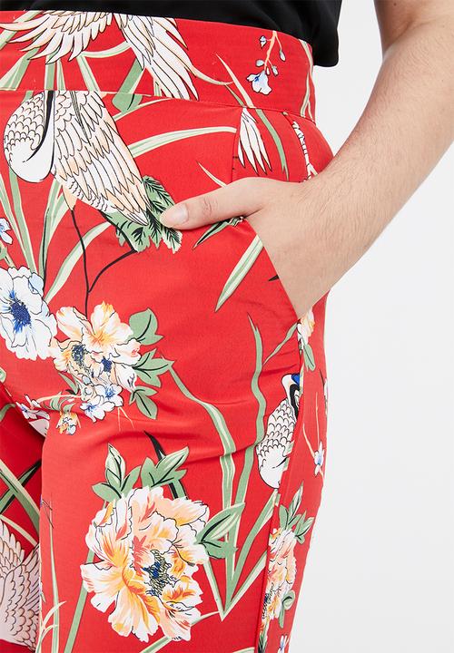 STYLE REPUBLIC PLUS - Piped detail satin pants - multi