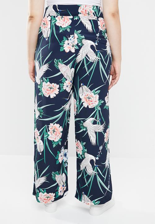 STYLE REPUBLIC PLUS - Piped detail satin pants - multi