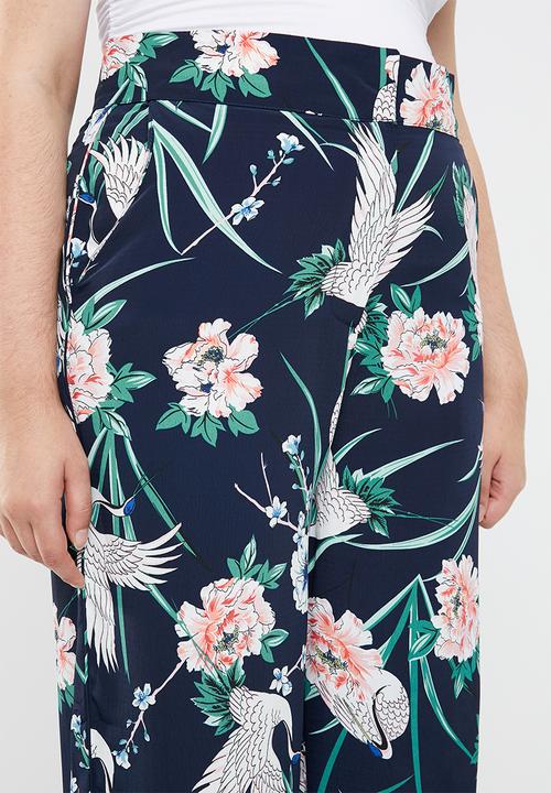 STYLE REPUBLIC PLUS - Piped detail satin pants - multi