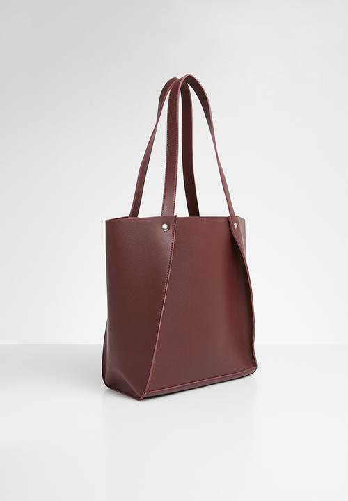 Superbalist - Yara shopper with purse - burgundy