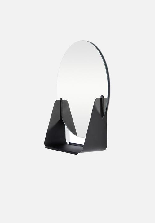 Smart Shelf - Sleek mirror shelf - black