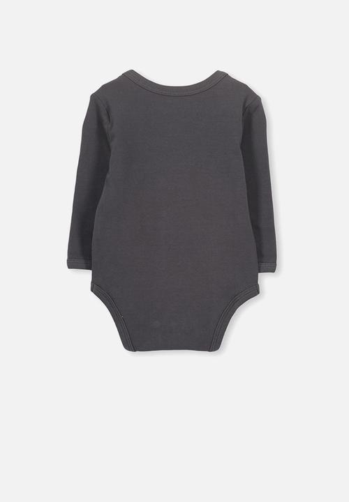 Cotton On - Mini long sleeve bubby - black 