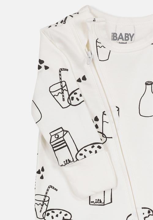 Cotton On - Mini zip through romper - white 