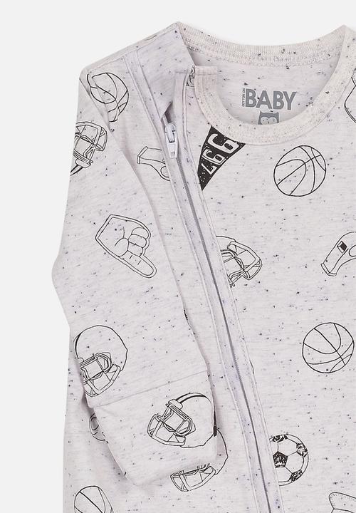 Cotton On - Mini zip through romper - grey