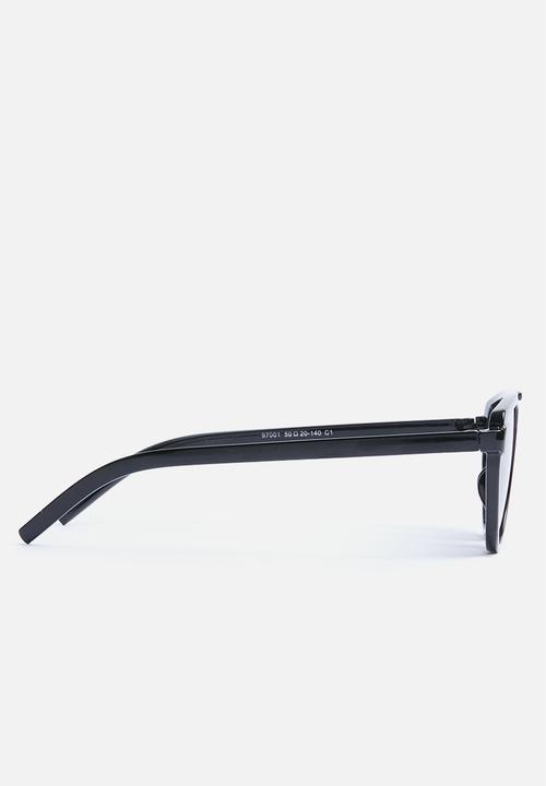 Superbalist - Asha flat bar sunglasses - black & purple