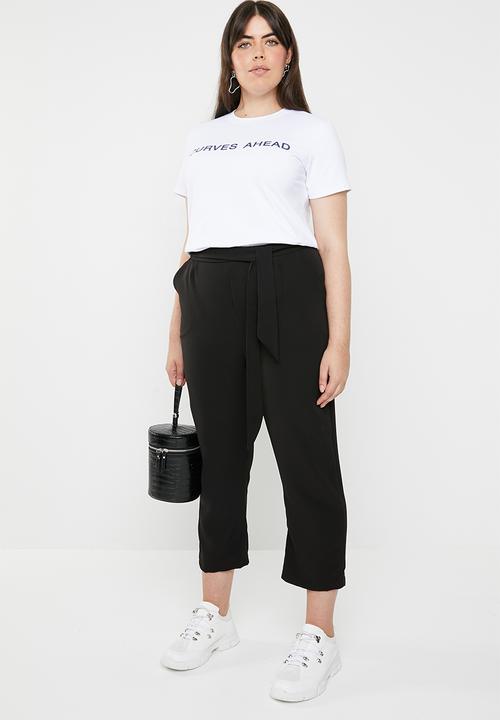 STYLE REPUBLIC PLUS - Curves ahead T-shirt - white