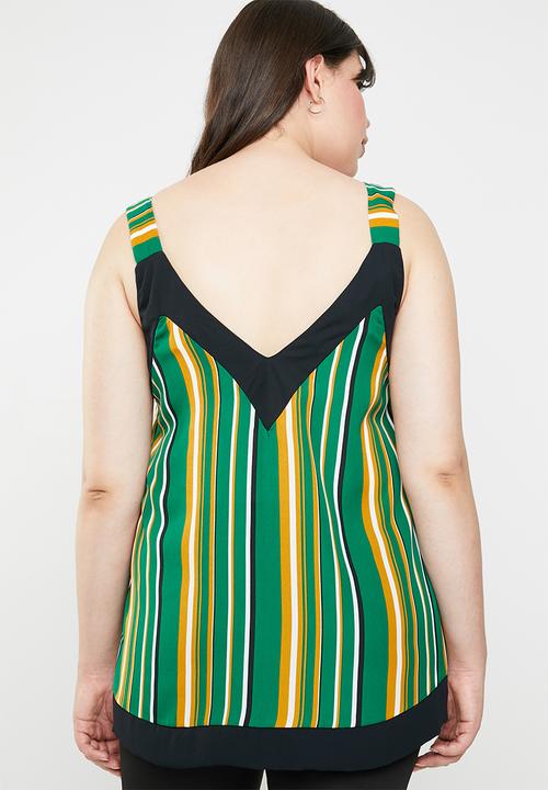 STYLE REPUBLIC PLUS - Contrast cami - multi