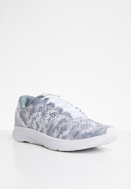 Under Armour - UA charged bandit  - white overcast grey & white