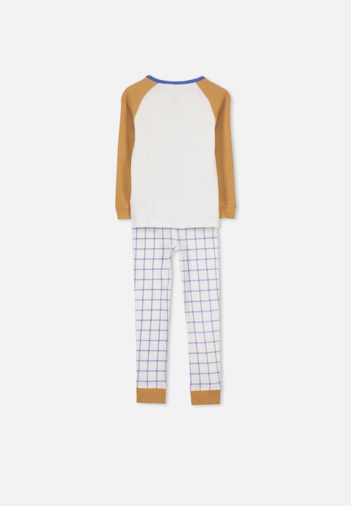 Cotton On - Jacob boys long sleeve Raglan pyjama set - multi