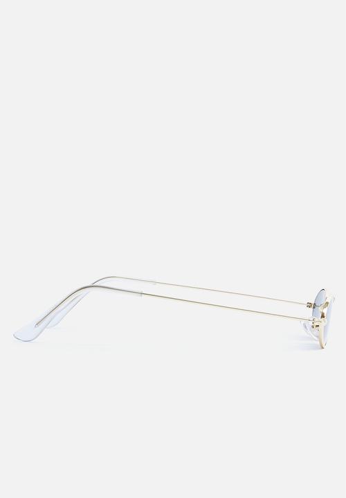 Superbalist - Dakota small oval sunglasses - gold & black