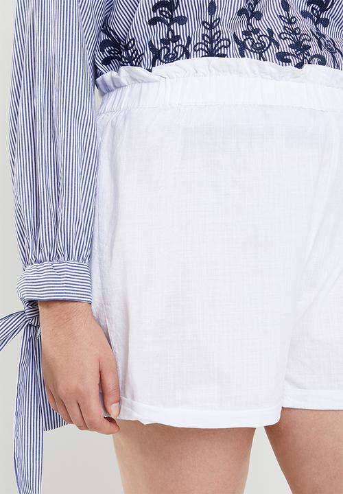 Cotton On - Maisy paper bag short - white